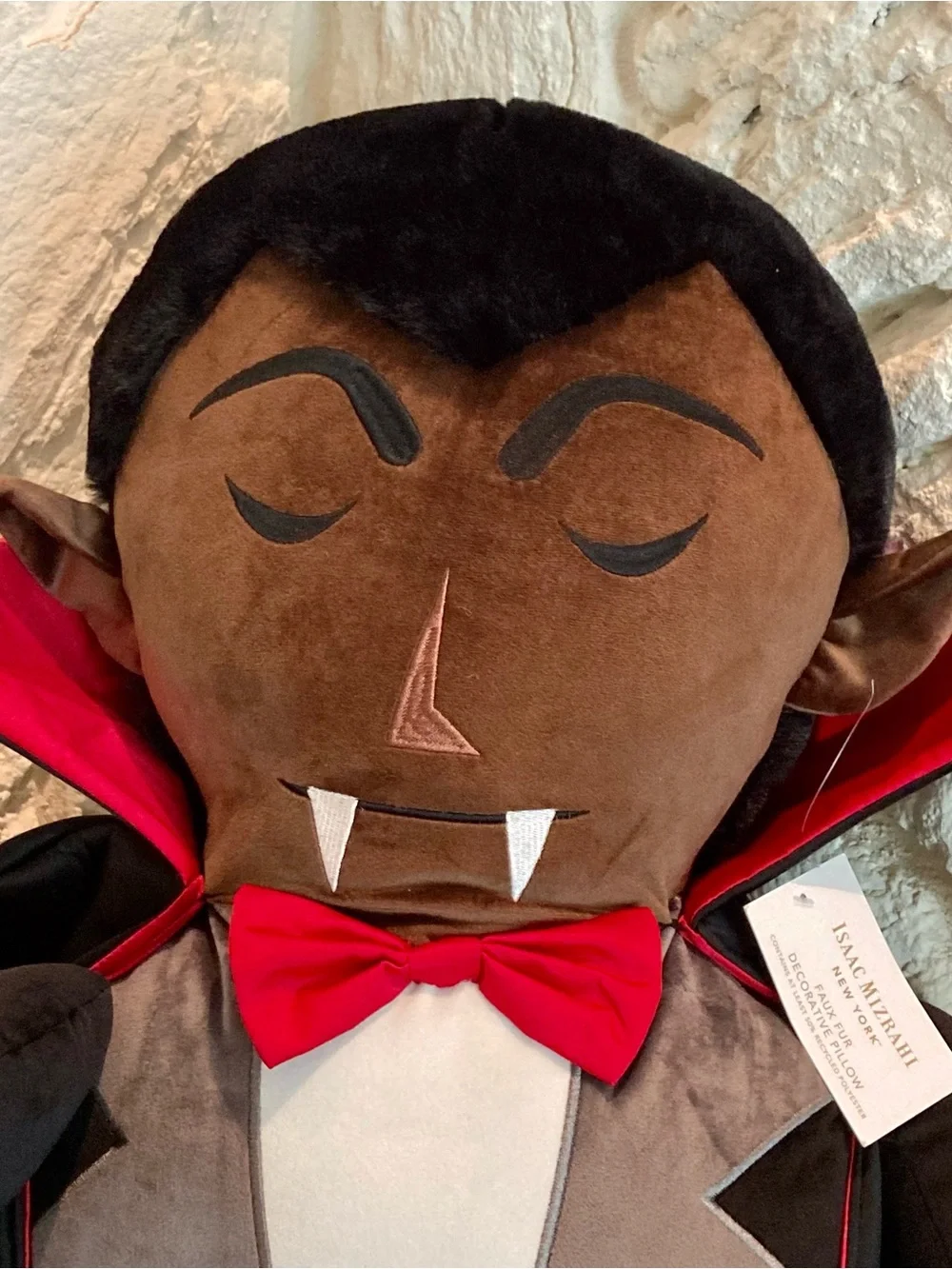 Isaac Mizrahi Plush Vampire Costume Doll in Black and Red